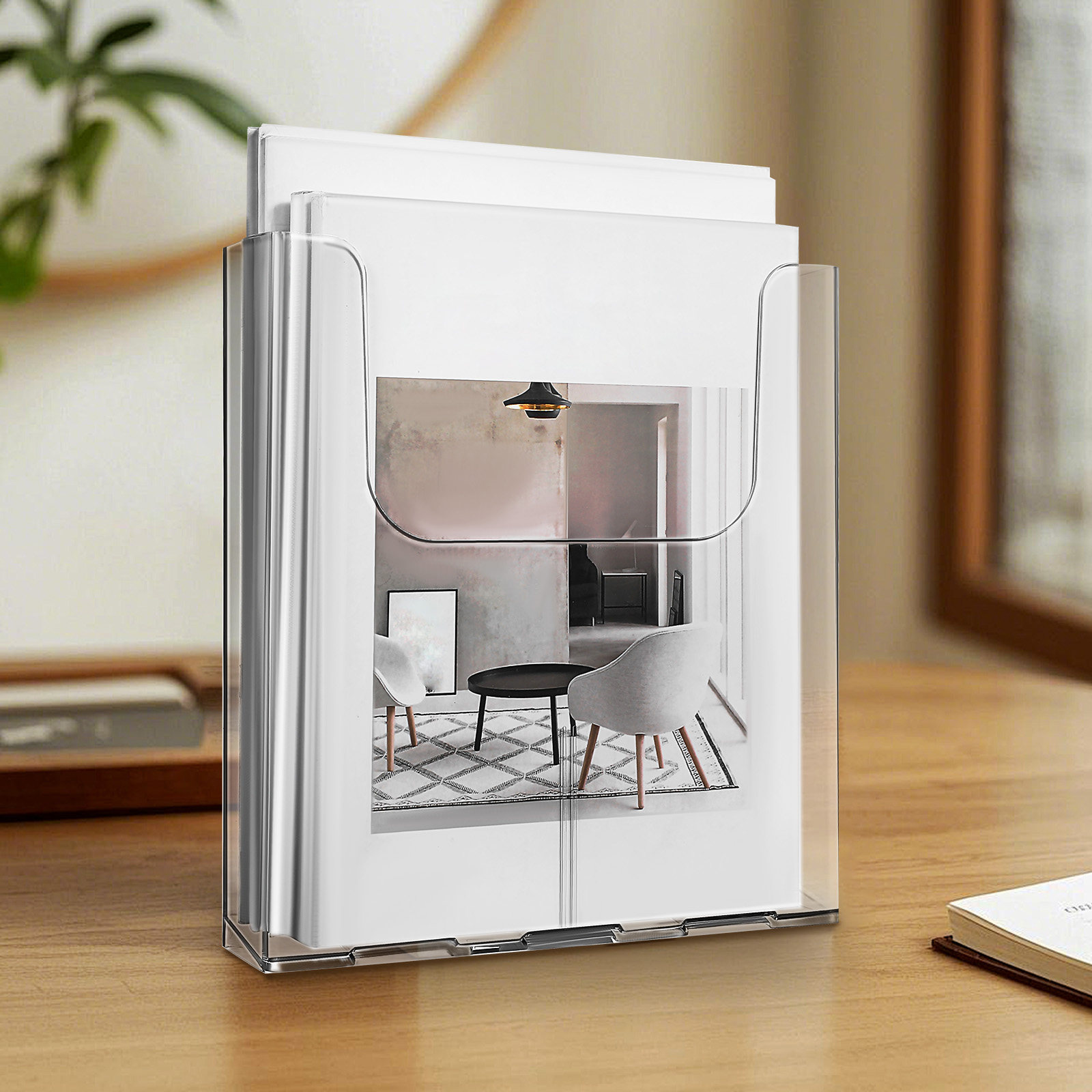 4Pcs Acrylic Wall Mounted Docu - Document Holder Stand review and price
