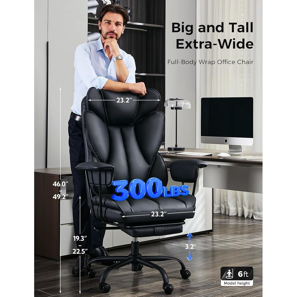 Big and Tall Oice Desk Chair - - Ergonomic Office Chair review and price
