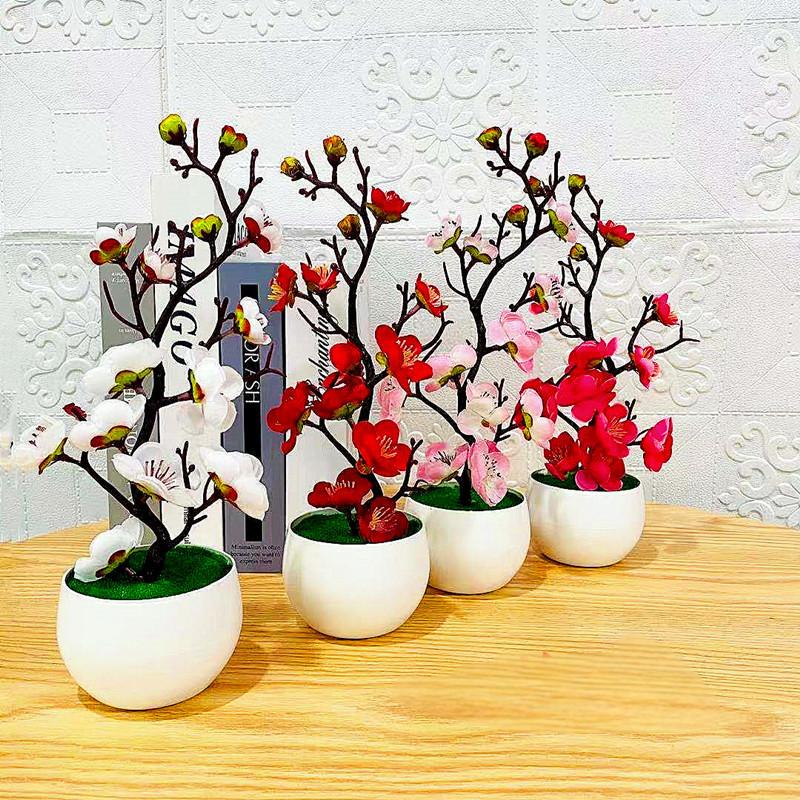 Simulation Plum Flower Pot Pla - Home Office Layout review and price