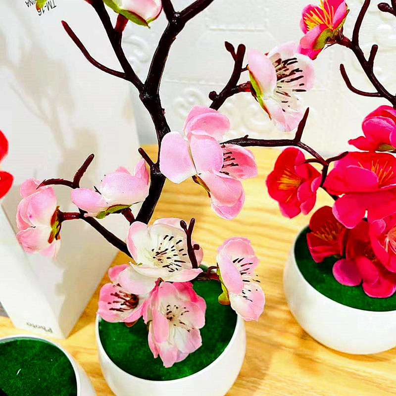 Simulation Plum Flower Pot Pla - Home Office Layout review and price