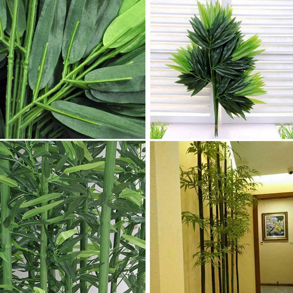 10pcs Artificial Green Bamboo  - Home Office Layout review and price