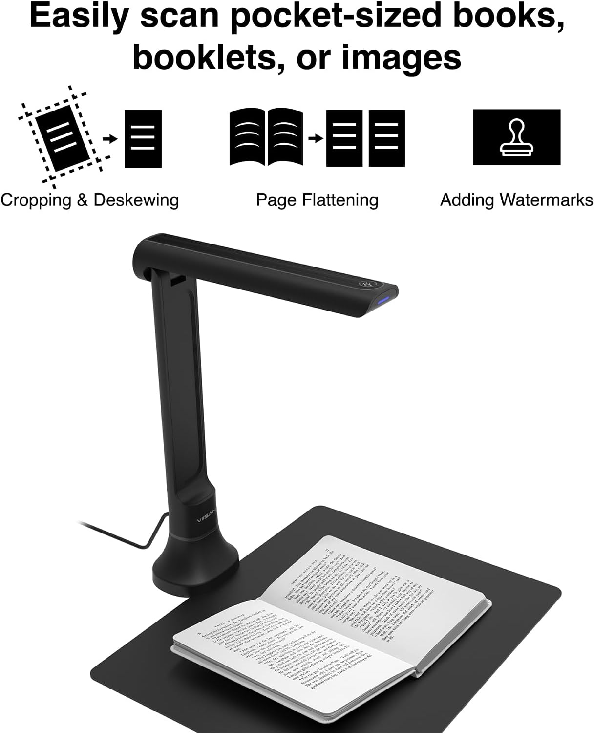 VIISAN DB8401 16MP Document Ca - Document Scanner Portable review and price
