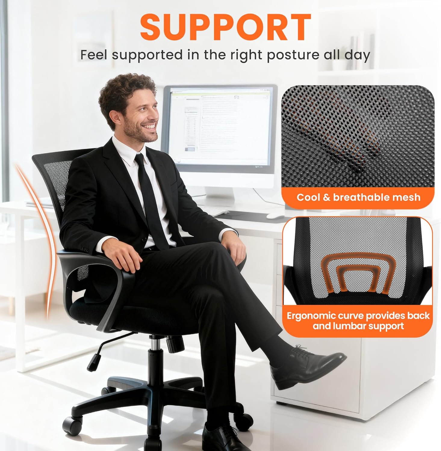Ergonomic Mesh Office Chair wi - Ergonomic Office Chair review and price