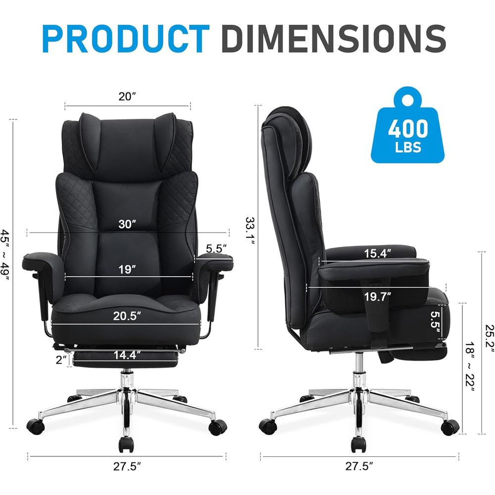 Big and Tall Oice Chair, Ergon - Ergonomic Office Chair review and price