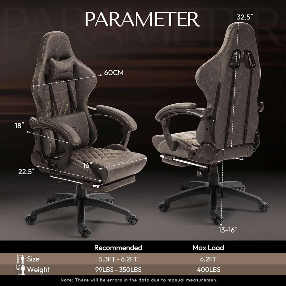 Big & Tall Vintage Gaming Chai - Ergonomic Office Chair review and price